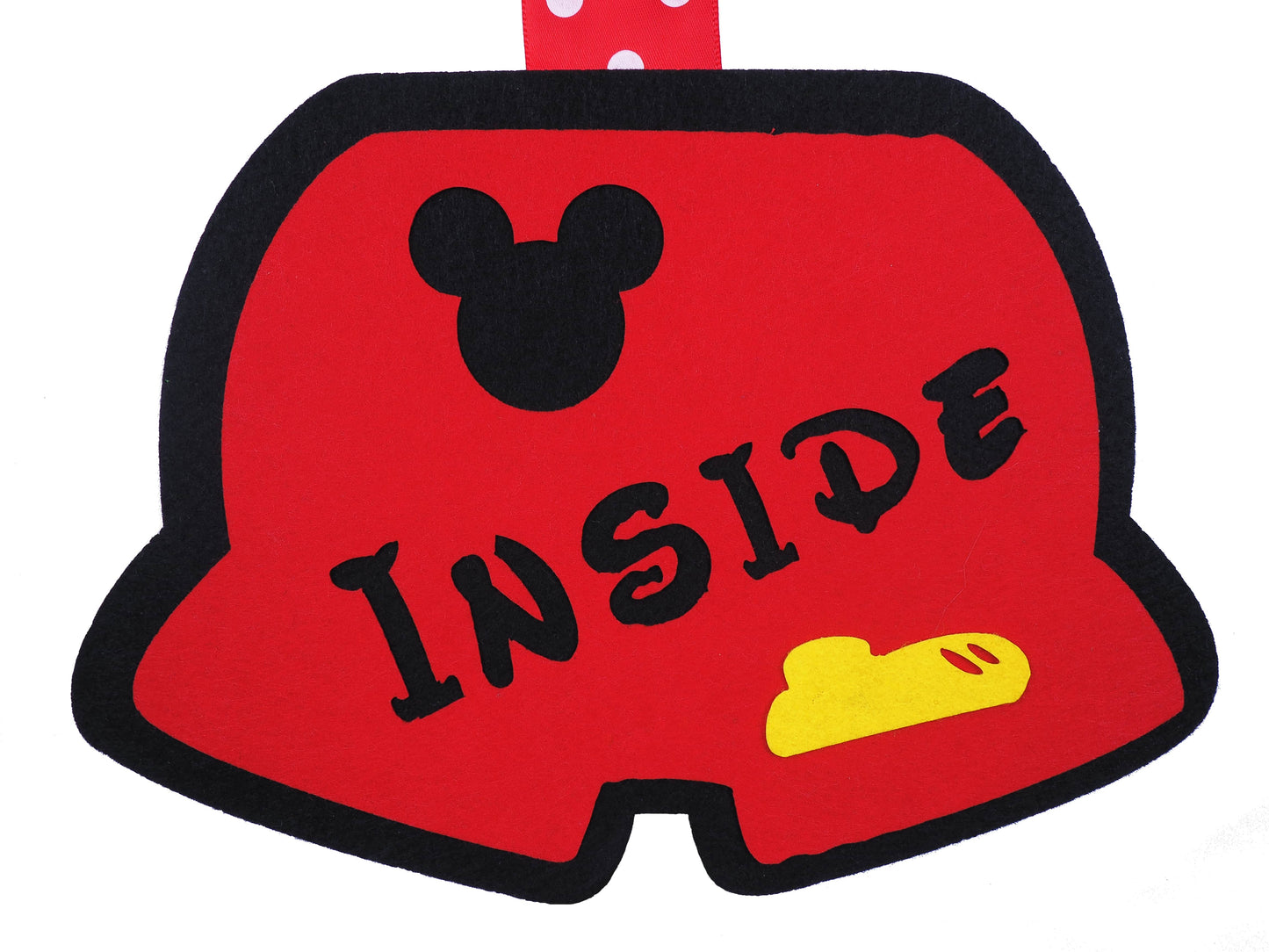 2pcs Cute Mouse Welcome Door Sign Felt Decorations Welcome Hanger-Come inside its fun inside-Decorations Supplies Party Favor