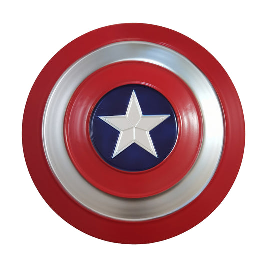 2 PCS Captain Shield Metal with Hand Strap Marvel Legends Halloween Cosplay Props Shield Costume Creative Super Hero Wall Decoration